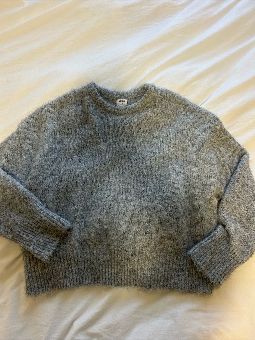 Cotton On Soft Heather Gray Crewneck Sweater